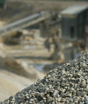 Pile of stone at Huntsmans Quarry